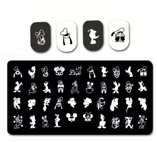Cartoon Nail Stamp Plate For DIY Manicure Nail Art Stamping Tool Stamping Plate