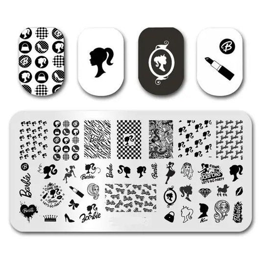 Movie inspired nails Stamp plate For DIY Manicure Art Nail Stamping Tool Stamping Plate