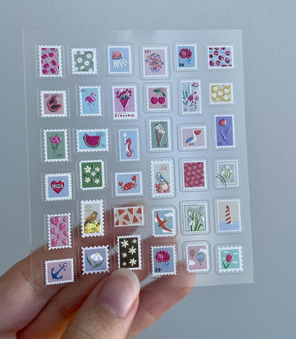 Supe cute stamp themed nail stickers / Nail art / 5D nail stickers / DIY Manicure Art Nails