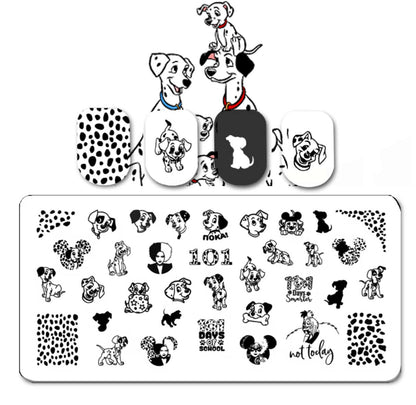 Puppies Nail Stamp Plate For DIY Manicure Nail Art Stamping Tool Stamping Plate