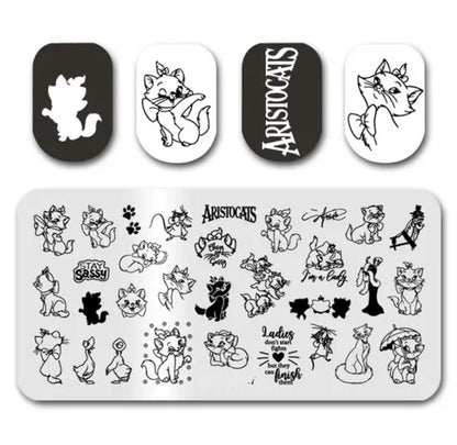 Cat movie  inspired love movie inspired Stamp For DIY Manicure Art Nail Stamping Tool Stamping Plate