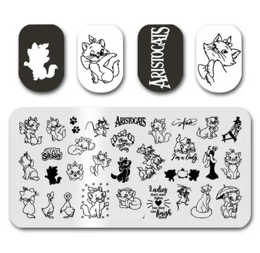 Cat movie  inspired love movie inspired Stamp For DIY Manicure Art Nail Stamping Tool Stamping Plate