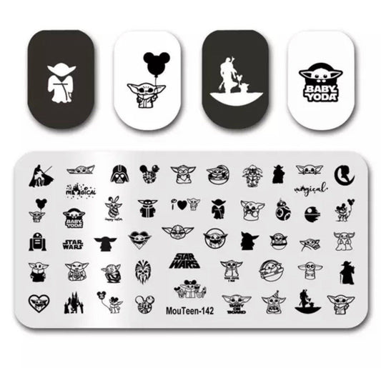 Stars cartoon Stamp plate For DIY Manicure Art Nail Stamping Tool Stamping Plate