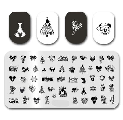Xmas Cartoon Nail Stamp Plate For DIY Manicure Nail Art Stamping Tool Stamping Plate