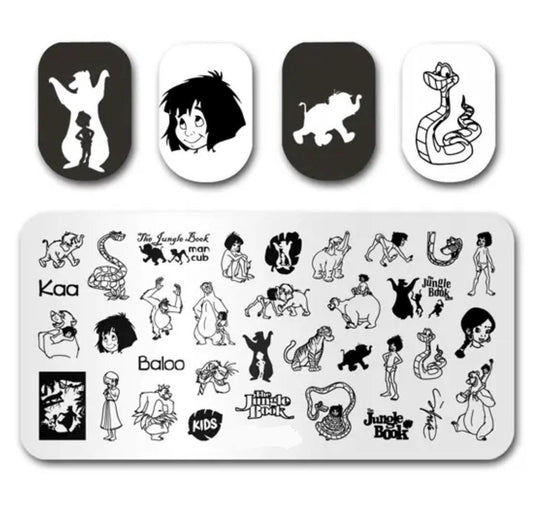 Jungle Book inspired Stamp For DIY Manicure Art Nail Stamping Tool Stamping Plate