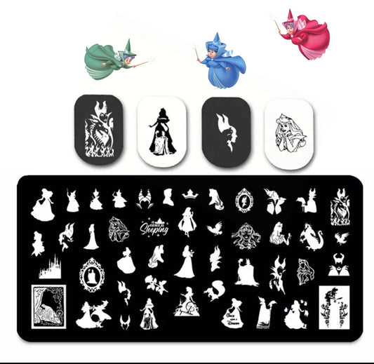Princess Nail Stamp Plate For DIY Manicure Nail Art Stamping Tool Stamping Plate