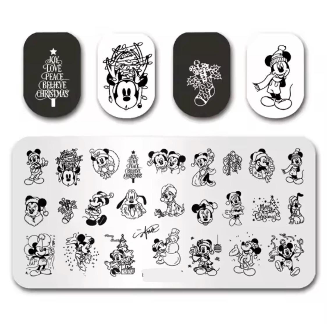 Xmas Nail Stamp Plate For DIY Manicure Nail Art Stamping Tool Stamping Plate