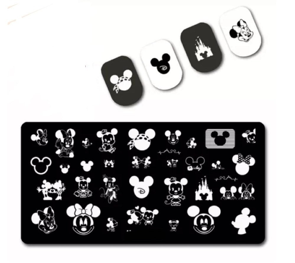 Big Nail Designs Cartoon for big nails Stamp plate For DIY Manicure Art Nail Stamping Tool Stamping Plate