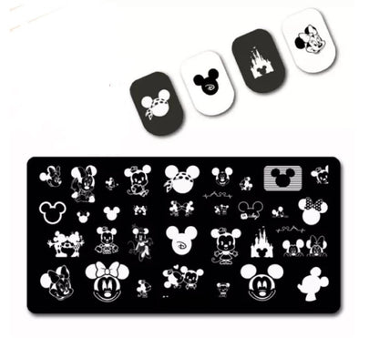 Big Nail Designs Cartoon for big nails Stamp plate For DIY Manicure Art Nail Stamping Tool Stamping Plate