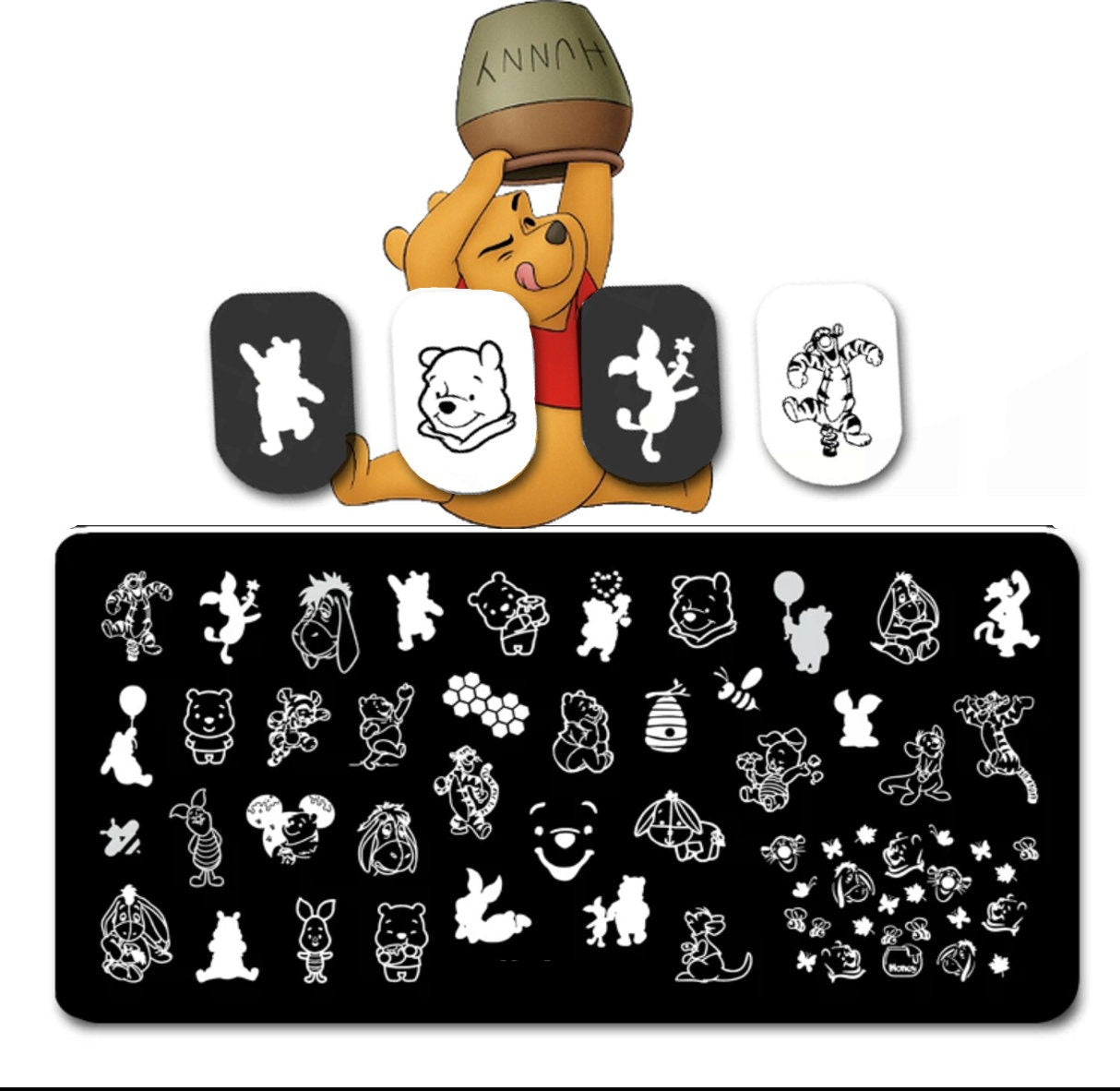 Cartoon Nail Stamp Plate For DIY Manicure Nail Art Stamping Tool Stamping Plate