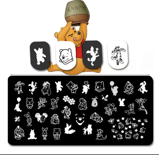 Cartoon Nail Stamp Plate For DIY Manicure Nail Art Stamping Tool Stamping Plate