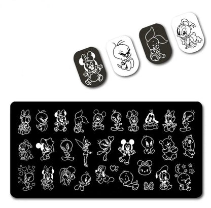 Baby Toons for nails Stamp plate For DIY Manicure Art Nail Stamping Tool Stamping Plate