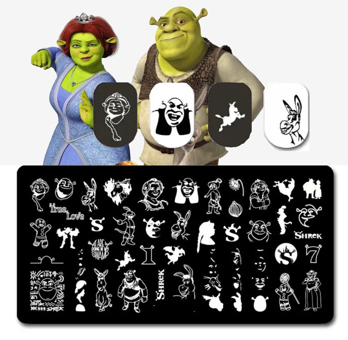 Ogre Stamp For DIY Manicure Art Nail Stamping Tool Stamping Plate